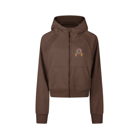 ‘Fountain Of LIFE’ Psalm 36:9 Cropped Zip-Through Hoodie