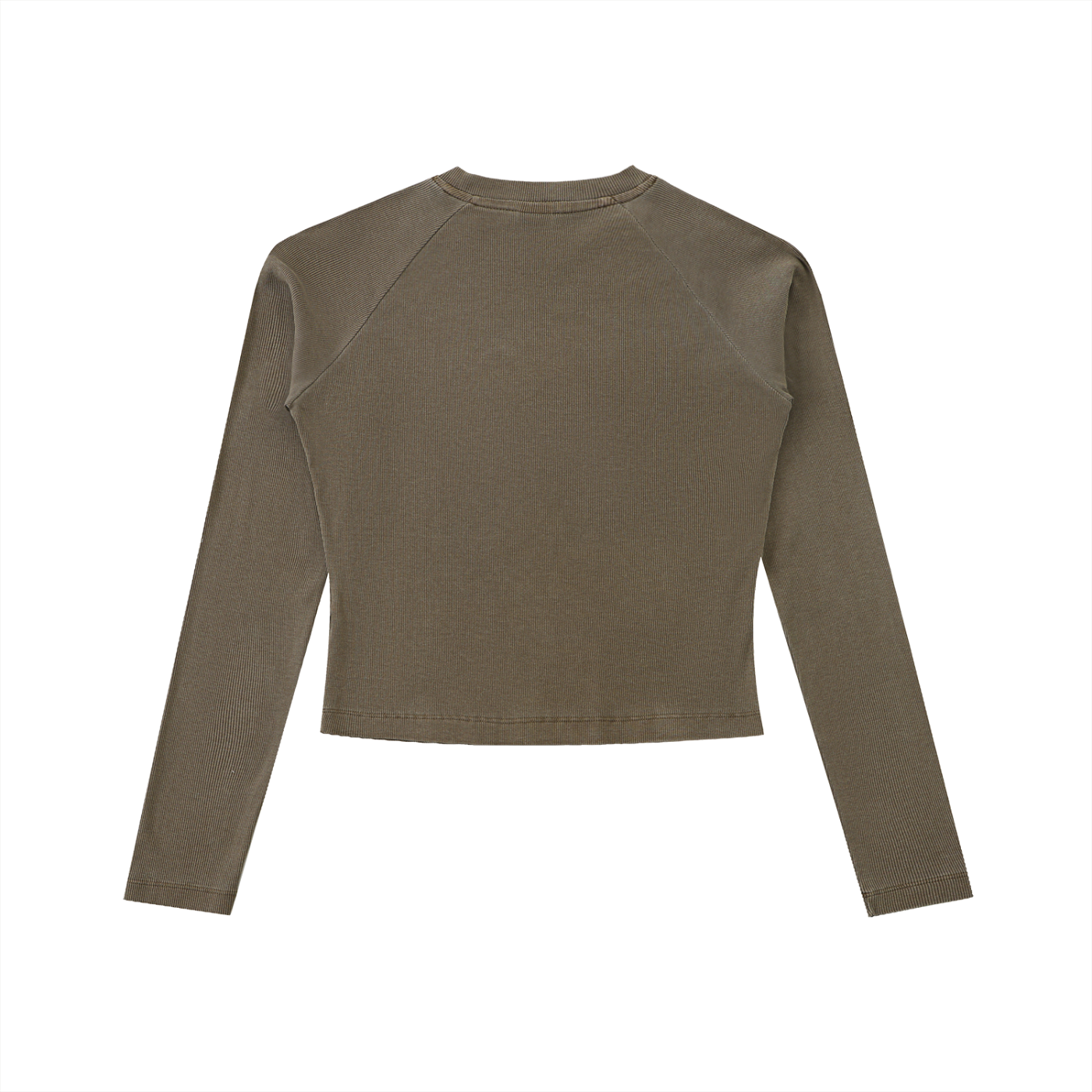 ‘Fountain Of LIFE’ Psalm 36:9 Dyed Washed Raglan Long Sleeve Slim T-Shirt