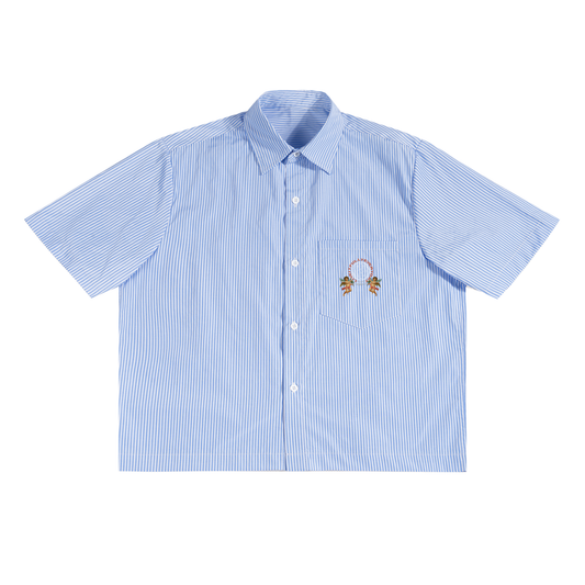 ‘Fountain Of LIFE’ Psalm 36:9 Oversized Vertical Stripe Boxy Shirt