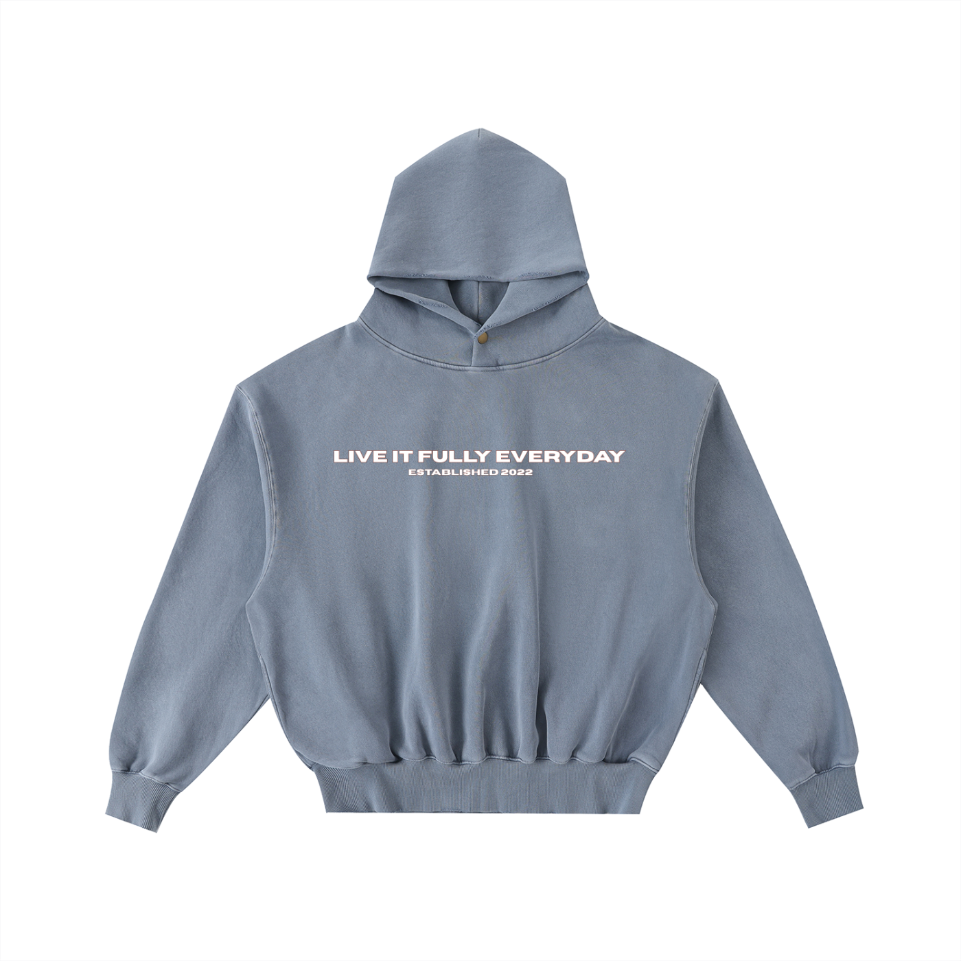 ‘Fountain Of LIFE’ Psalm 36:9 Frayed Enzyme Washed Fleece Hoodie