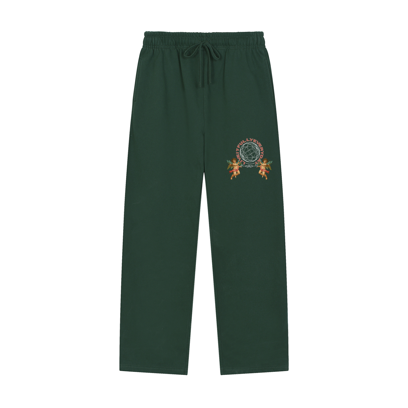 ‘Fountain Of LIFE’ Psalm 36:9 Solid Color Straight-Leg Sweatpants