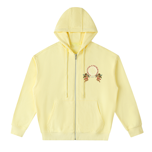 'Fountain Of LIFE' Psalm 36:9 Drop-Shoulder Zip Up Hoodie