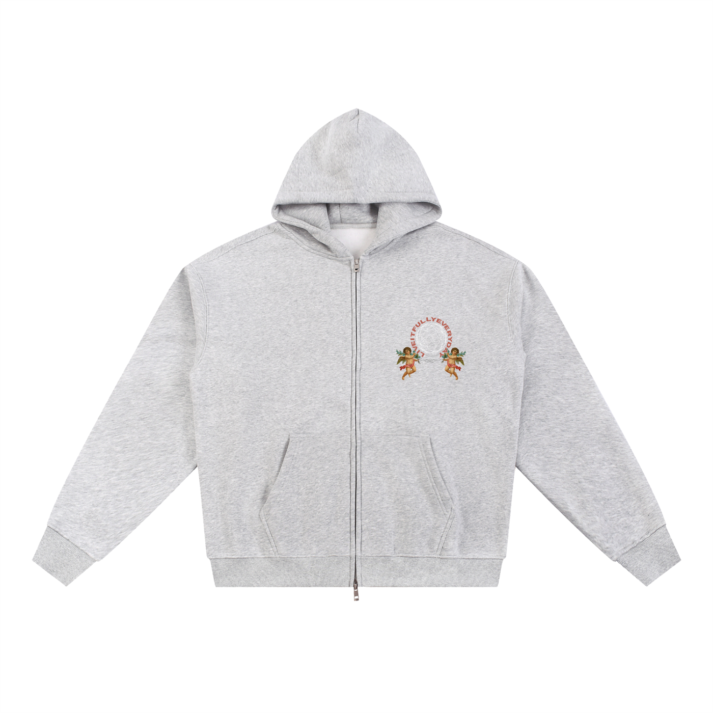 ‘Fountain Of LIFE’ Psalm 36:9 Essential Fleece Zip-Through Hoodie