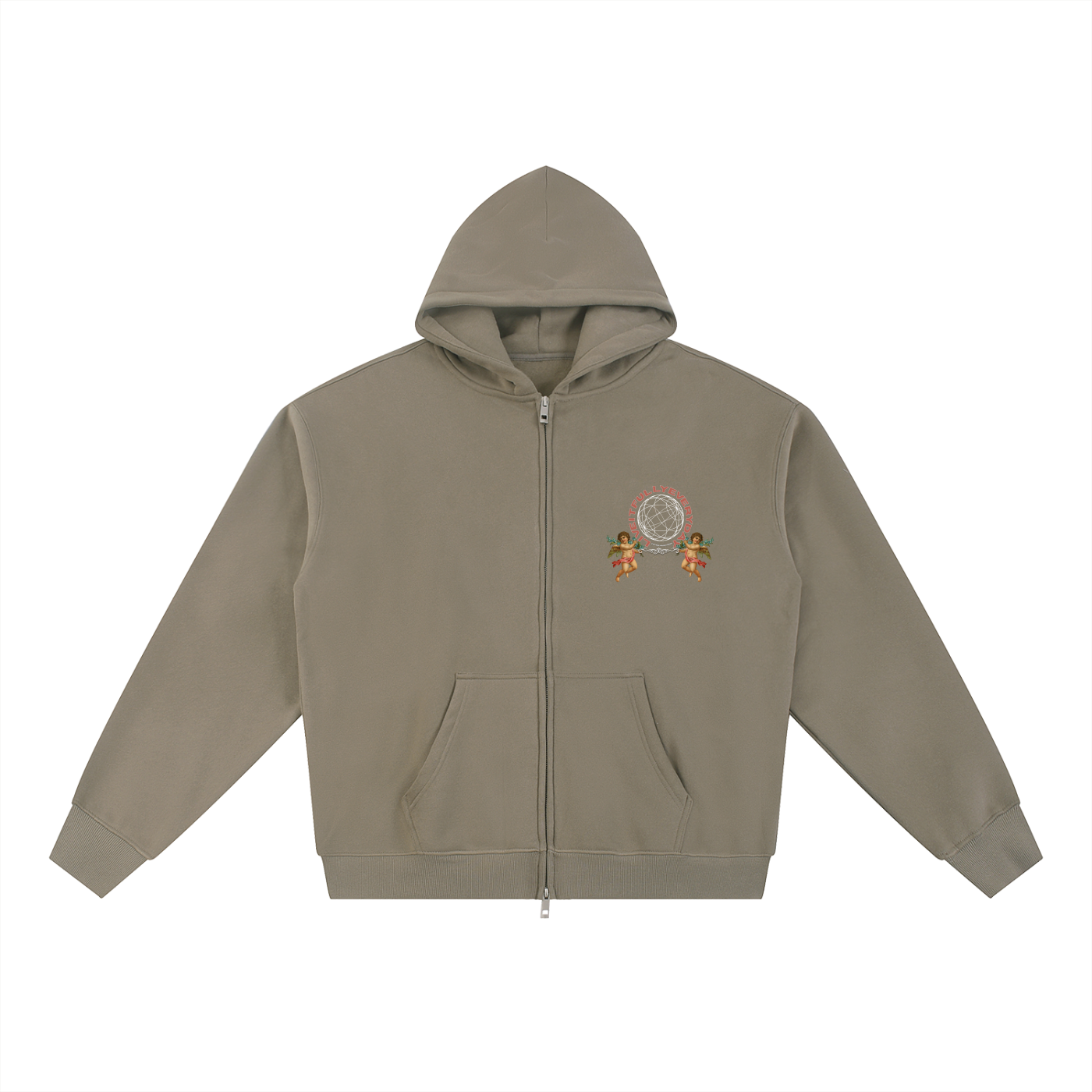 ‘Fountain Of LIFE’ Psalm 36:9 Essential Fleece Zip-Through Hoodie