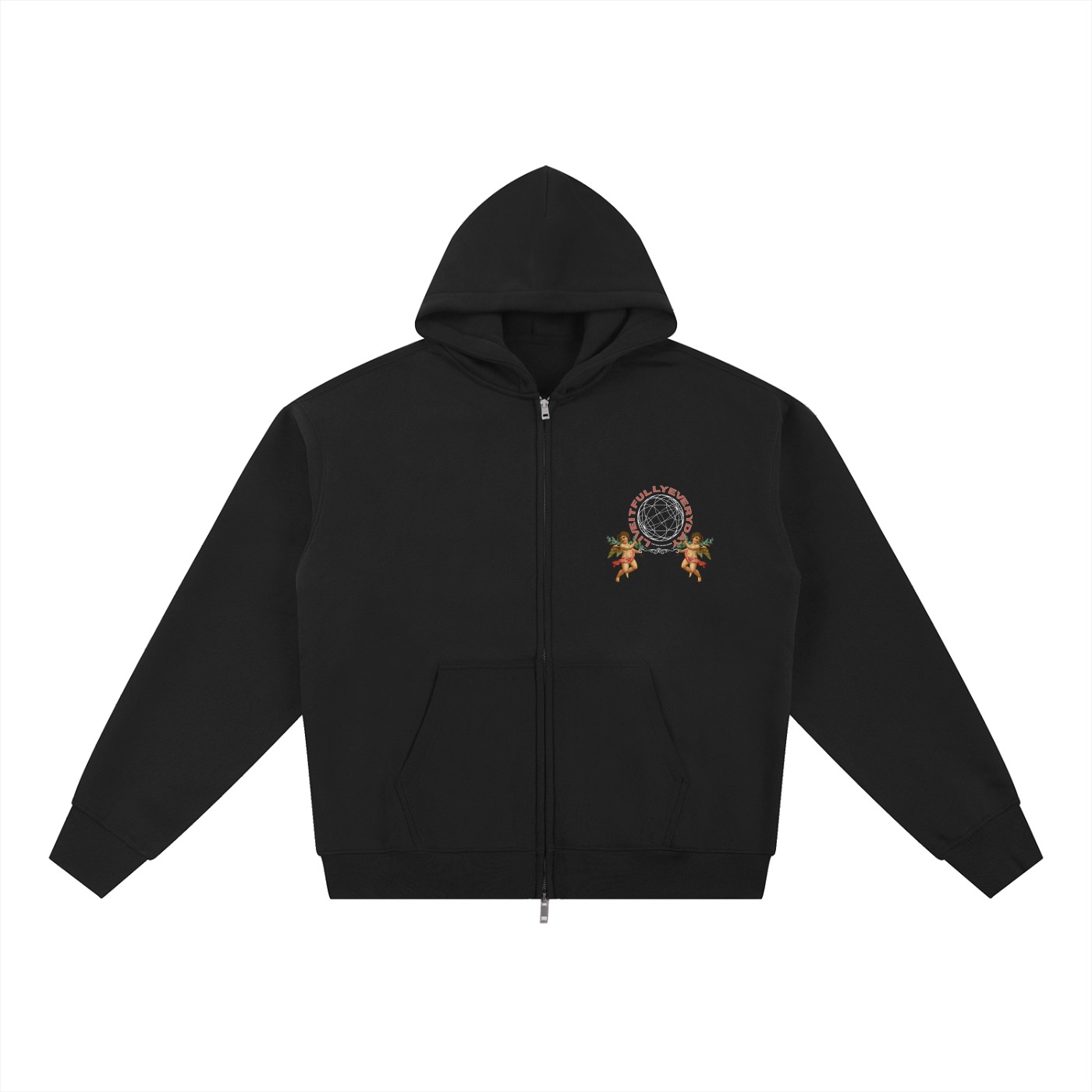 ‘Fountain Of LIFE’ Psalm 36:9 Essential Fleece Zip-Through Hoodie