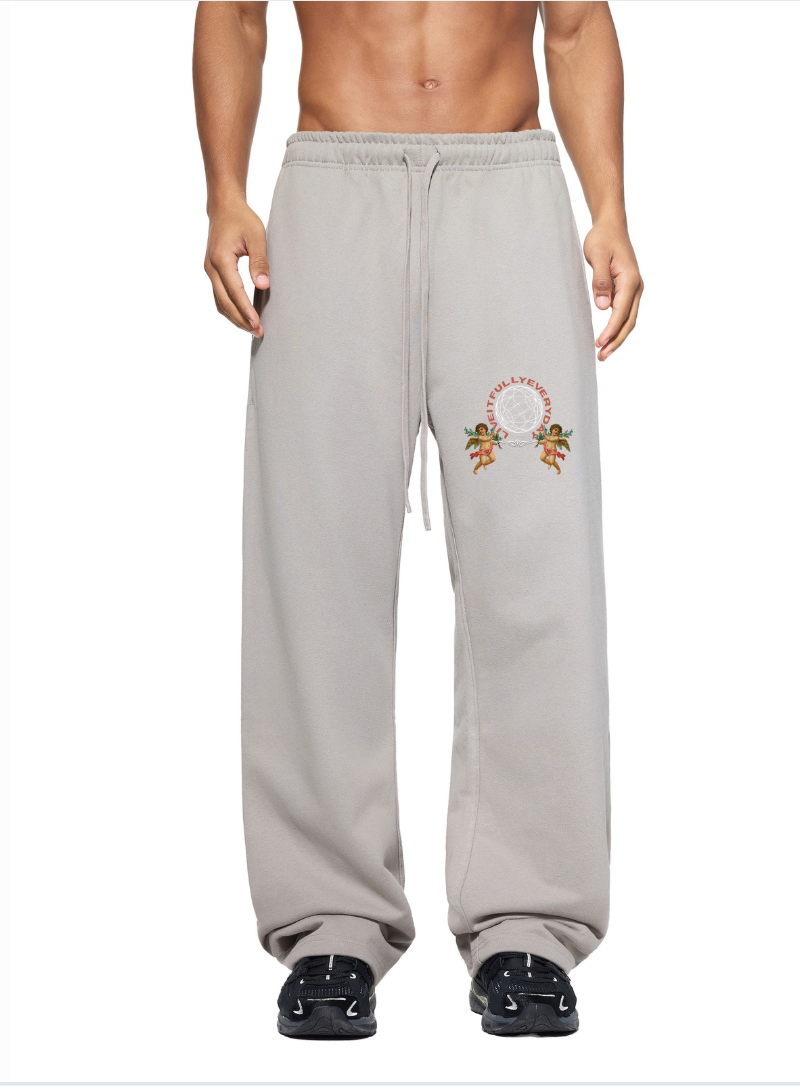 ‘Fountain Of LIFE’ Psalm 36:9 Solid Color Straight-Leg Sweatpants