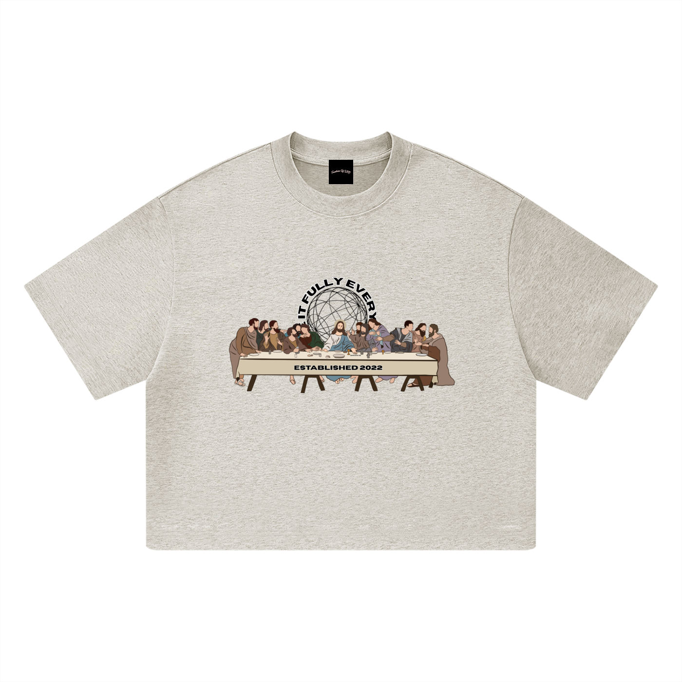 ‘The Last Supper’ Unisex Heavyweight Boxy T-Shirt