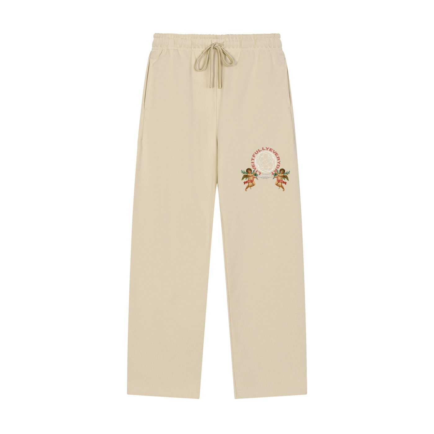 ‘Fountain Of LIFE’ Psalm 36:9 Solid Color Straight-Leg Sweatpants