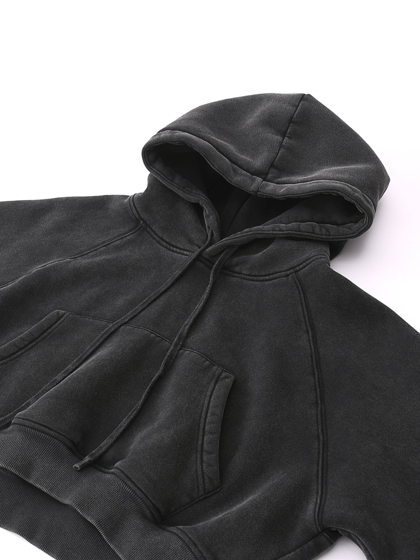 ‘Fountain Of LIFE’ Psalm 36:9 Snow Washed Cropped Hoodie
